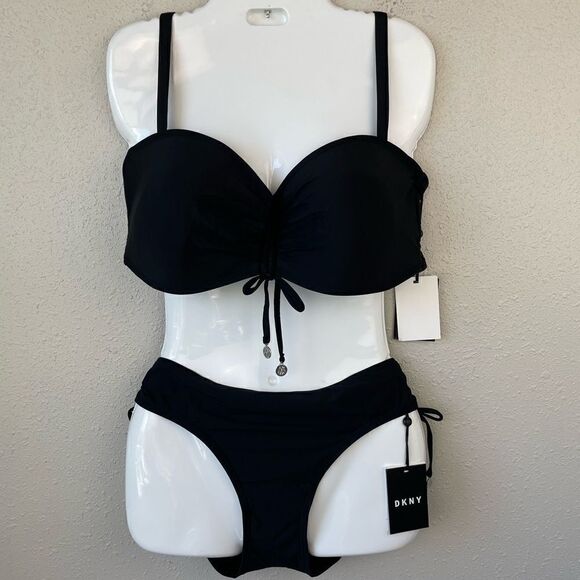 NWT DKNY Bikini Top and Matching Bottoms Size XL - Picture 1 of 9